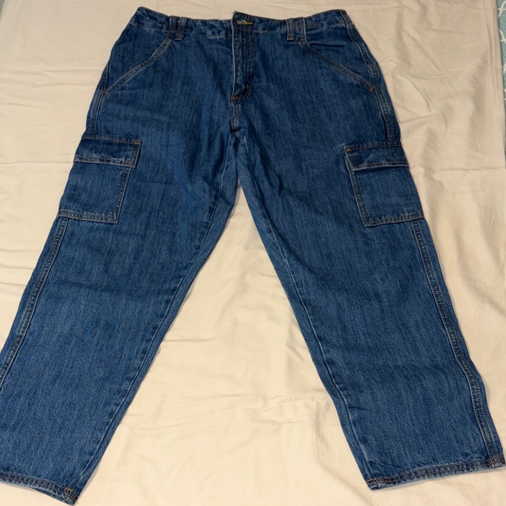 Men's Blue Cargo Pants